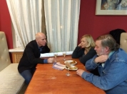 В.Сынгаевский с режиссёрами И.Твердовским и А.Яновской