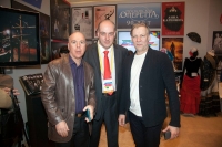 Народный артист России В.В.Раков, писатель С.Николаев и В.Сынгаевский