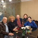 В.Сынгаевский с актёрами спектакля "Раневская - одинокая насмешница"