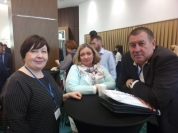 На конференции "Национальные проекты" с начальником управления по экономической политики ЗСО С.Савиной.