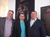 С В.А.Кузенковым и скульптором А.В.Старцевым.